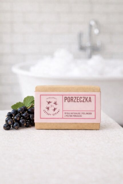 naturalne mydło peelingujące na oleju rycynowym