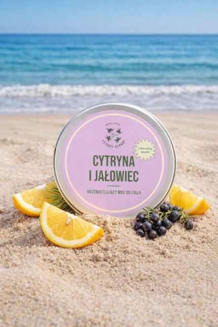 naturalny rozświetlający mus do ciała