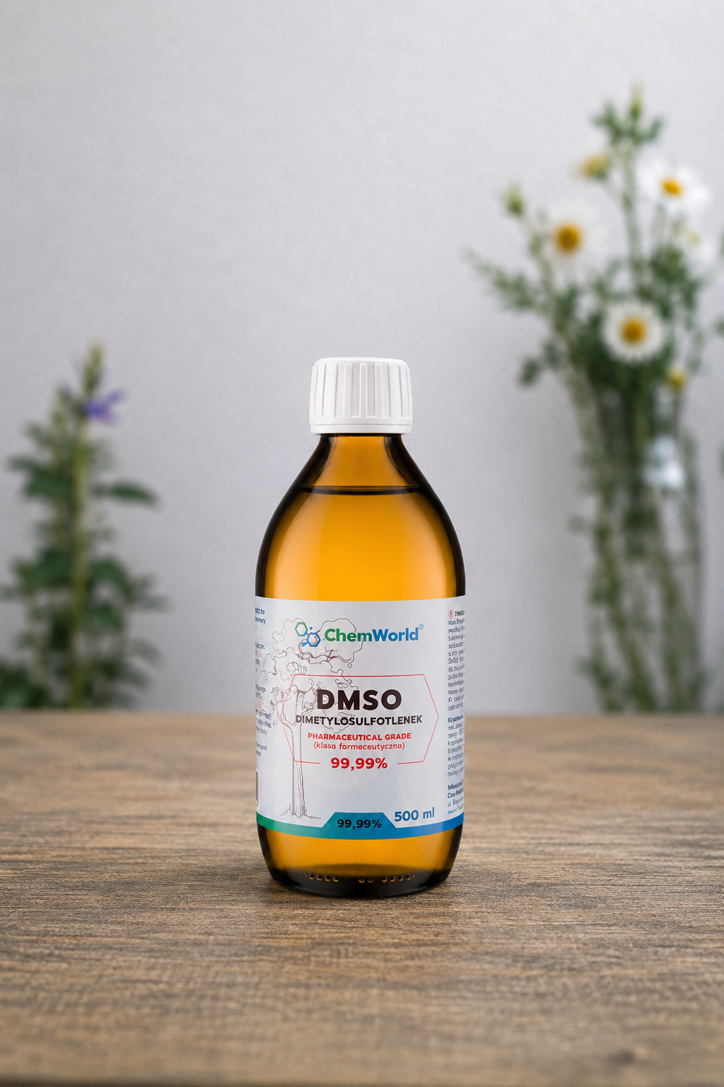DMSO 99,99% DMSO 99,99% Szklana Butelka