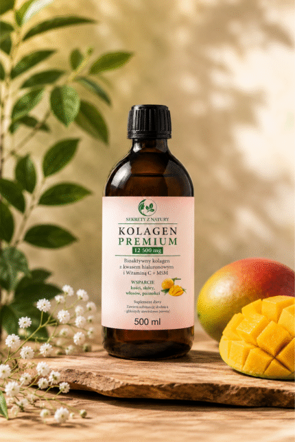 KOLAGEN PREMIUM 12 500 mg – z kwasem hialuronowym, MSM i witaminą C